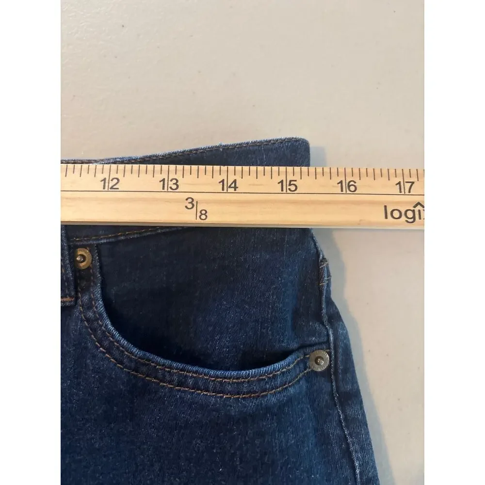 Lauren Ralph Lauren Women's Blue Medium Wash Casual Streetwear Pants Denim Jeans